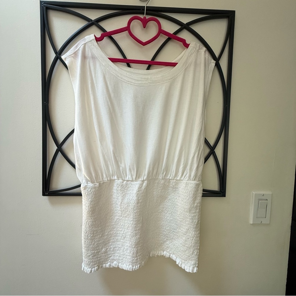Pilcro White Textured Women's Blouse